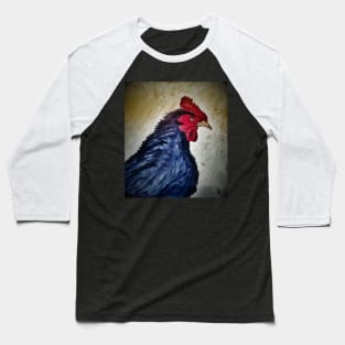 The Grungy Black Rooster Baseball T-Shirt